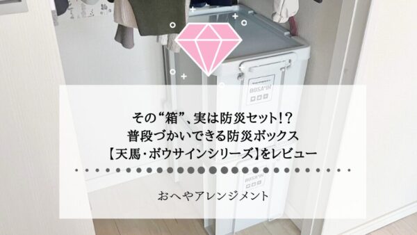 その“箱”、実は防災セット！？普段づかいできる防災ボックス【天馬・ボウサインシリーズ】をレビュー